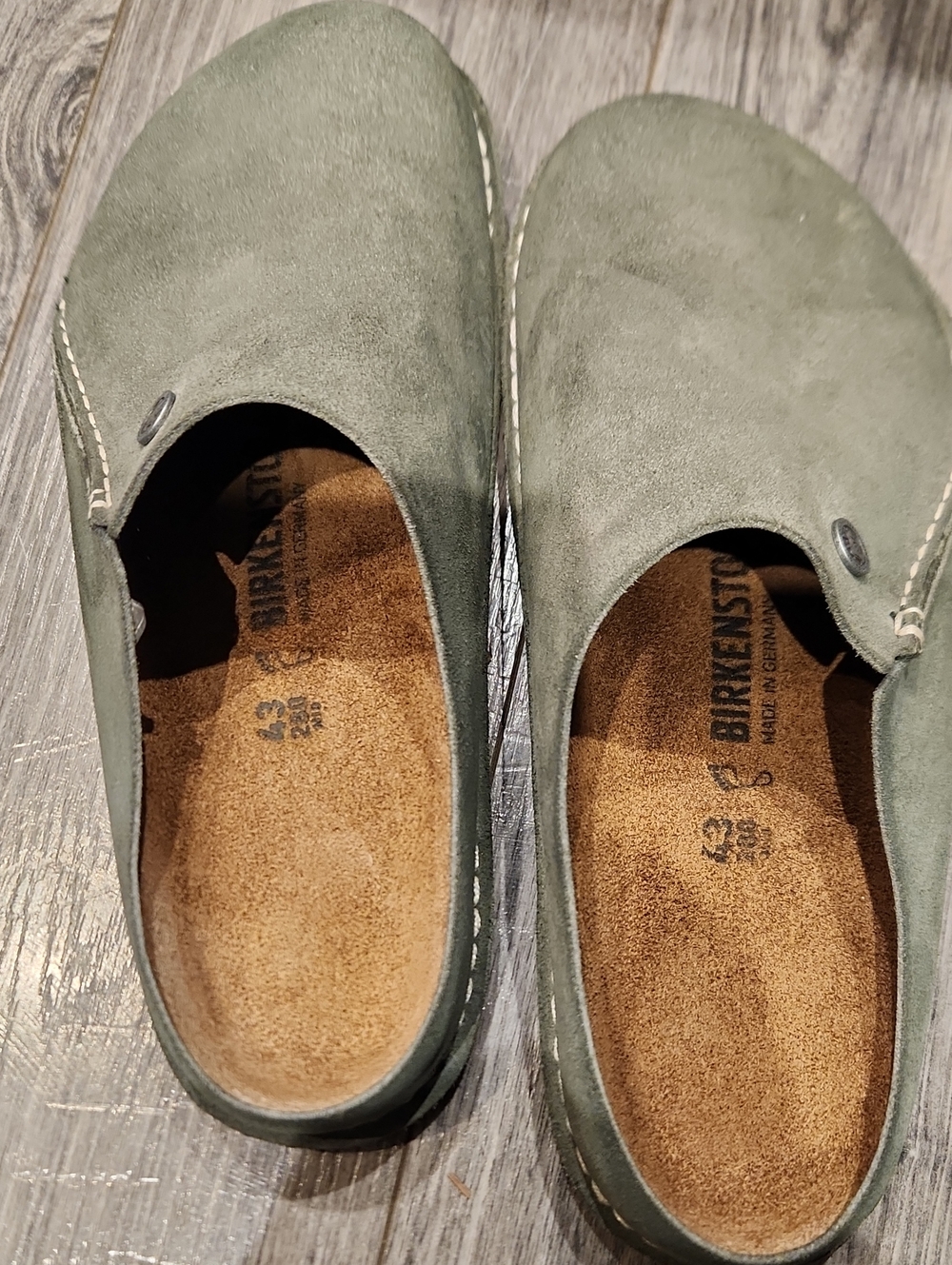 EUC Birkenstock Zermatt Women's Sz 12-12.5 Men's Sz 10-10.5 Clogs Thyme Green - Picture 4 of 9